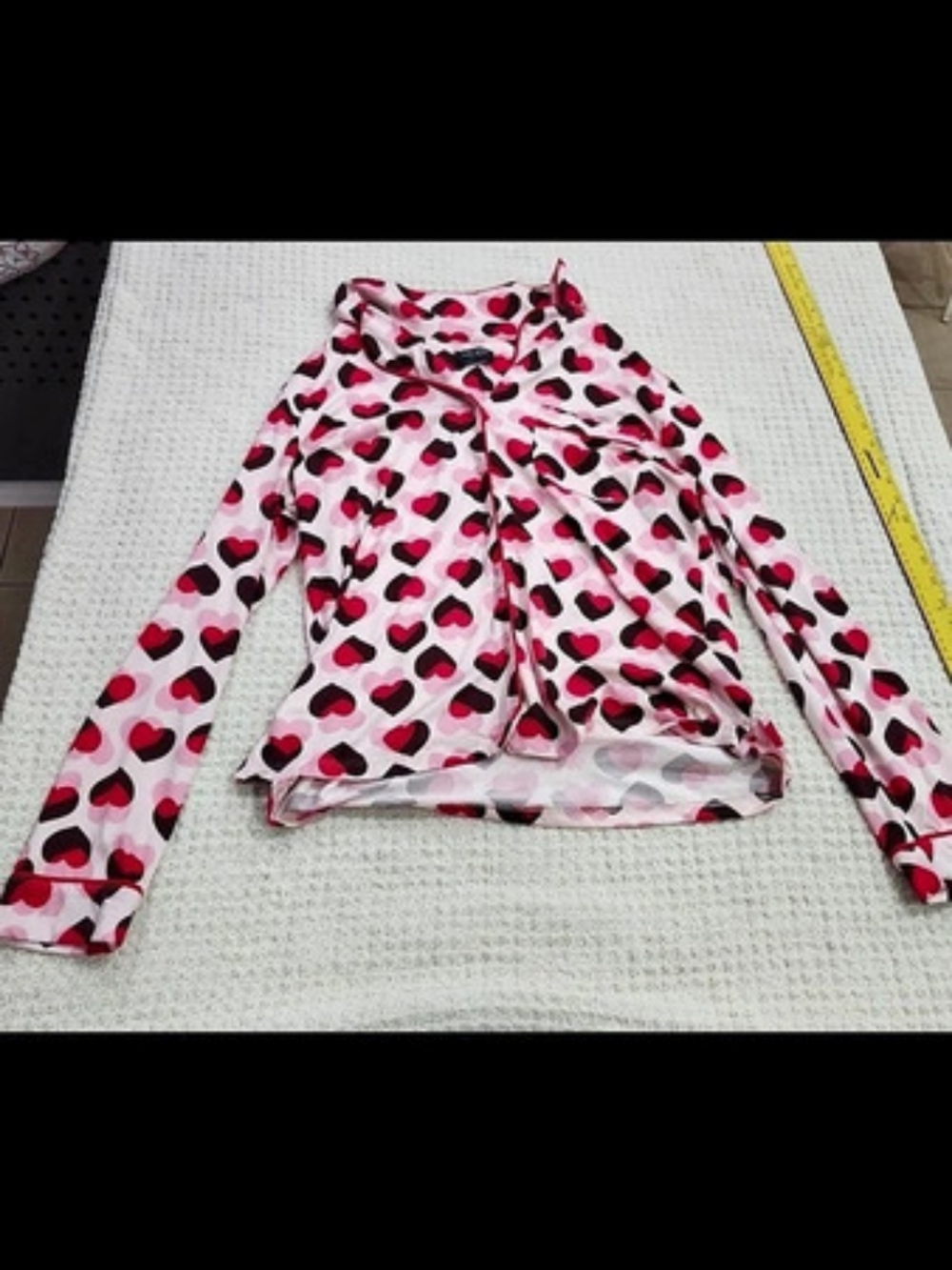 kate spade new york Heart Print Long Sleeve Pajama Set